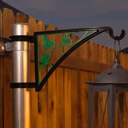 ENoVate Hangs EZ Fence Post Easy Clamp-On Bracket, Ivy, 16"L