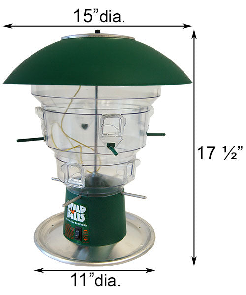 Wild Bills Electronic Bird Feeder & Hanger Package, 8 Ports