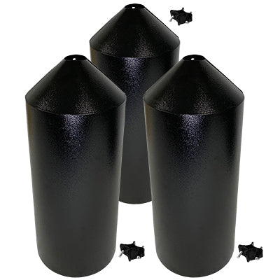 Woodlink 2-Piece Torpedo Baffles, Black, Pack of 3