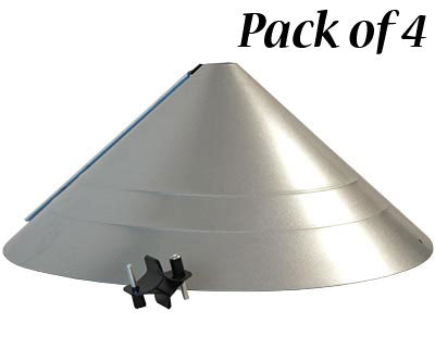 Woodlink Rustic Farmhouse Wrap-Around Squirrel Baffles, 4 Pk