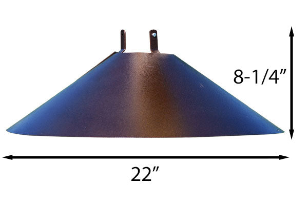 Woodlink Post Mounted Squirrel Baffles, Bronze, Pack of 2