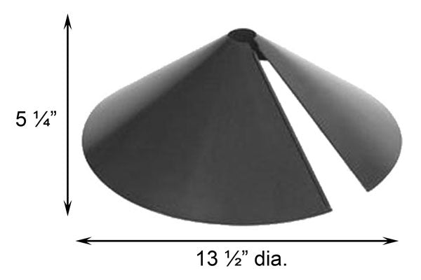 Woodlink Wrap-Around Squirrel Bafflers, Black, Pack of 2