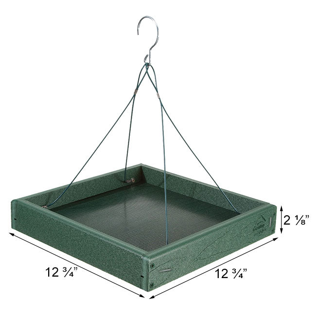 BestNest Going Green Premier Bird Feeder w/ Seed Catch Tray
