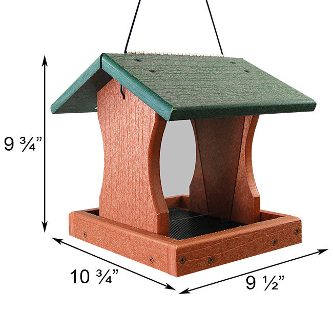 BestNest Going Green Premier Bird Feeder w/ Seed Catch Tray