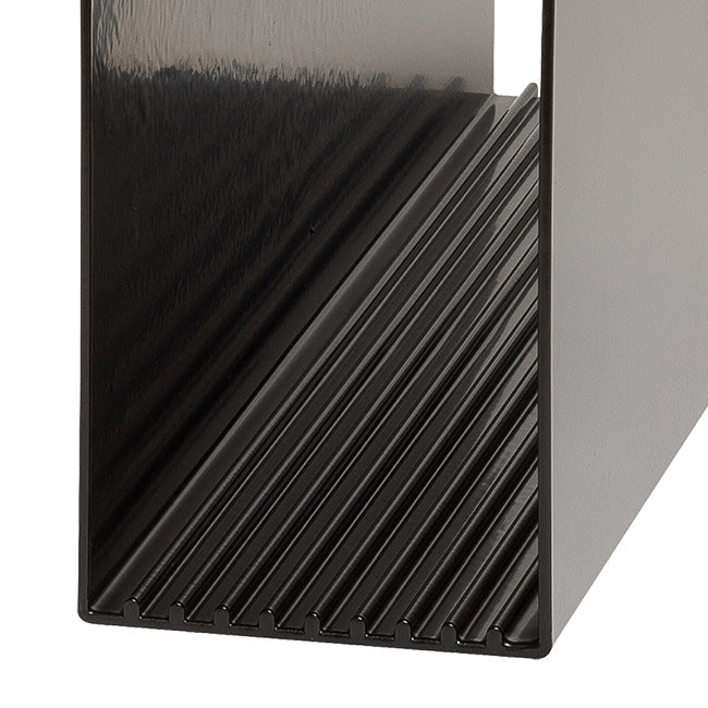 Whitehall Superior Mailbox Post with Newspaper Box, Black