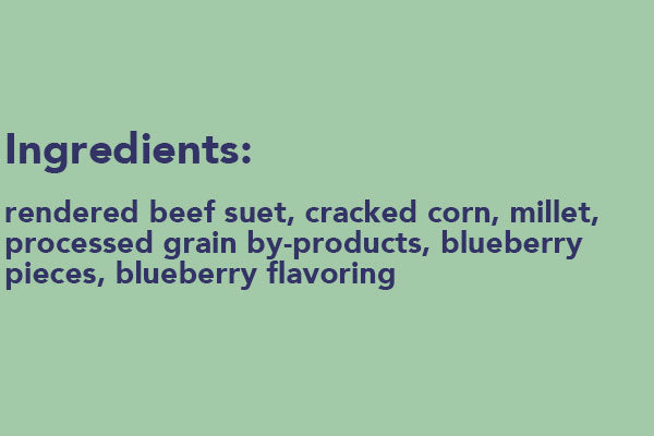 Wildlife Sciences Blueberry Twist Suet Cakes, 11 oz, 24 Pack