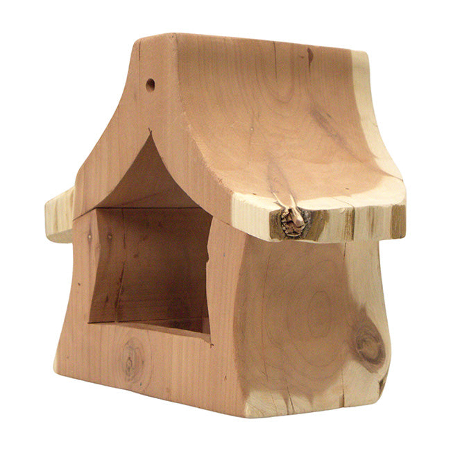 Woodmen Designs Rustic Cedar Well Shaped Bird Feeder