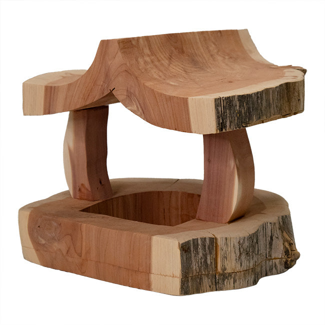 Woodmen Designs Rustic Cedar Fly Through Bird Feeder