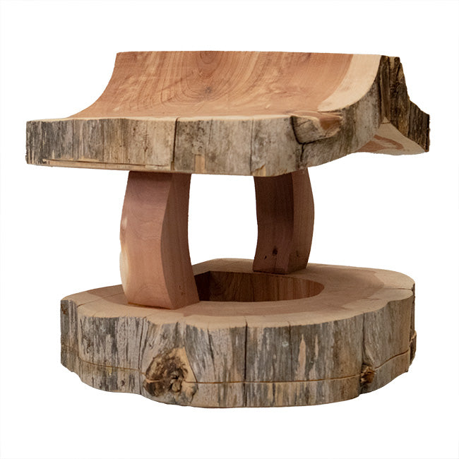 Woodmen Designs Rustic Cedar Fly Through Bird Feeder