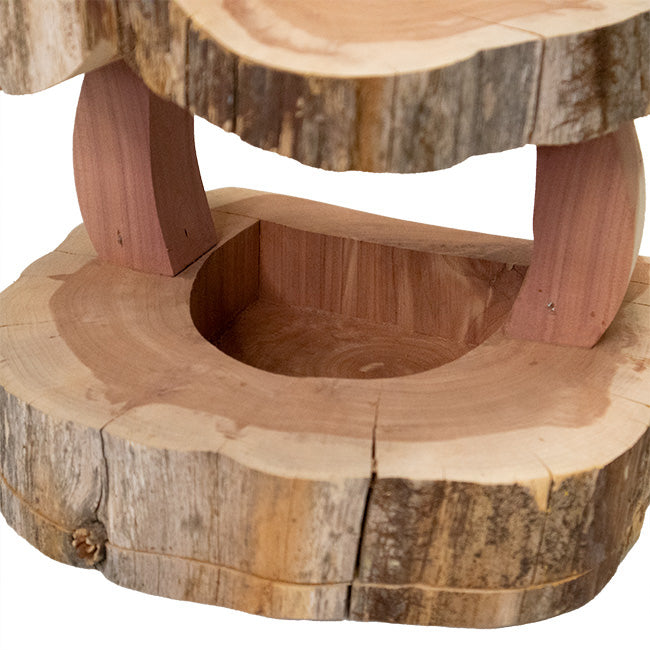 Woodmen Designs Rustic Cedar Fly Through Bird Feeder
