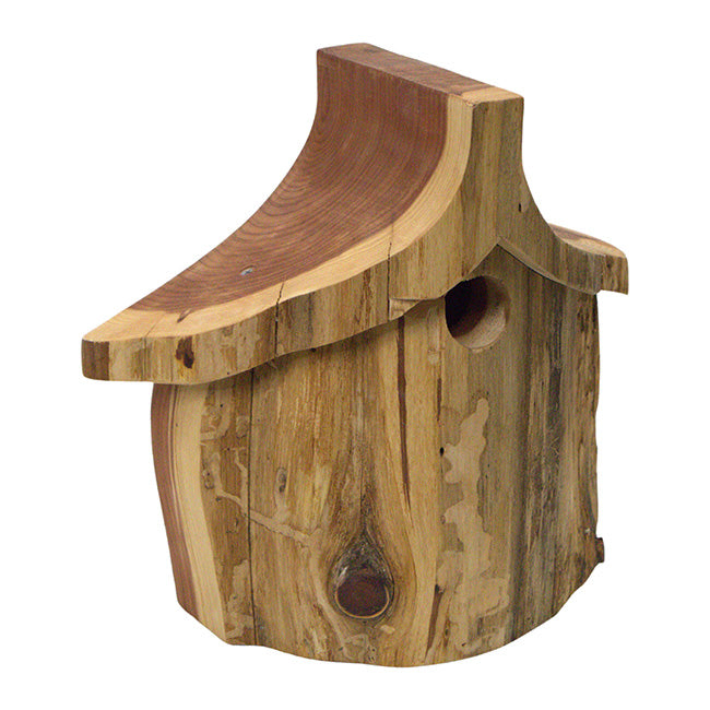 Woodmen Designs Rustic Handmade Bird House with Finish