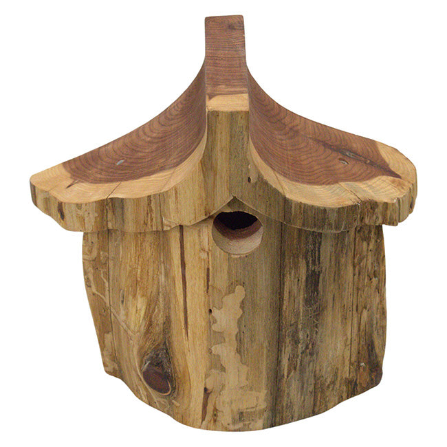 Woodmen Designs Rustic Handmade Bird House with Finish