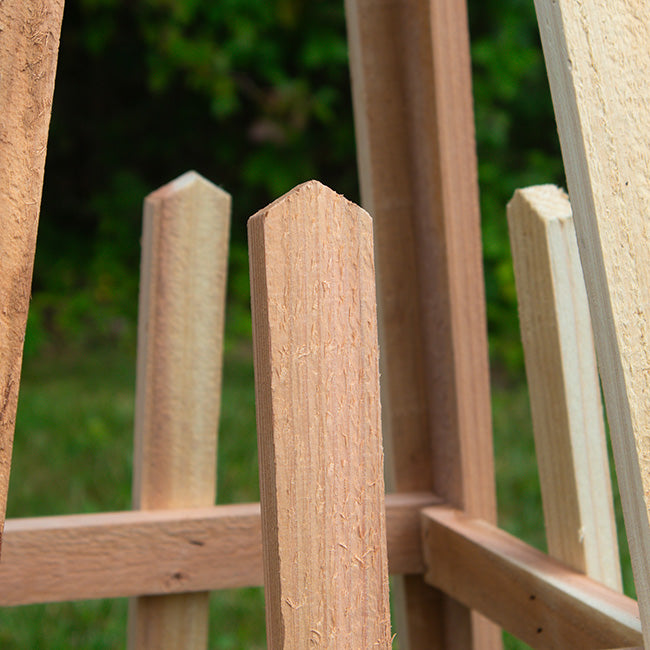 Cedar Standard Pyramid Trellises, 46"H, Pack of 3