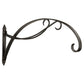 Achla Designs Wrought Iron Scroll Brackets, Black, Pack of 2