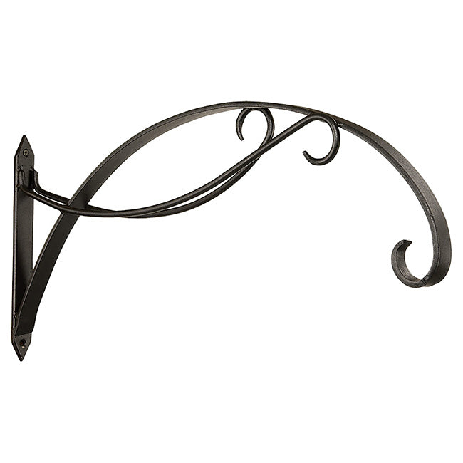 Achla Designs Wrought Iron Scroll Brackets, Black, Pack of 2