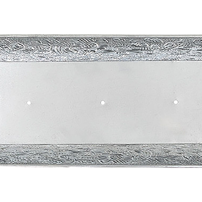 Achla Embossed Galvanized Planter Boxes, Gray, 24"L, 3 Pack