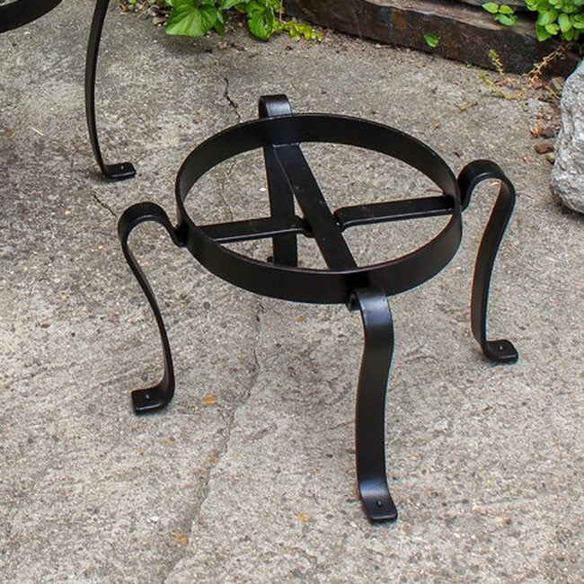 Achla Patio Plant Stands, Black, 8"H, Pack of 2