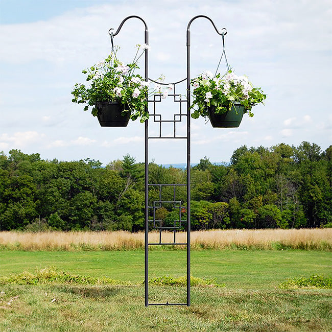 Achla Square on Squares Double Pole Trellises, Pack of 2