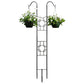 Achla Square on Squares Double Pole Trellises, Pack of 2