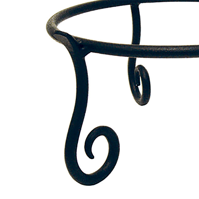 Achla Wrought Iron Stands, Black, 9.5" dia., Pack of 3