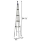 Achla Garden Obelisks, Graphite, 84.5", Pack of 2