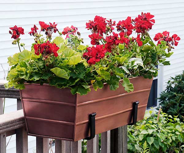 Achla Clamp-On Flower Box Brackets for 8" Planters, 2 Sets