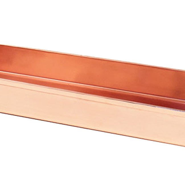 Achla Copper Plant Trays, 29"L, Pack of 3