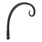 Achla Downcurled Wrought Iron Wall Hooks, Black, Pack of 12