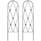 American GardenWorks Button Pot Trellises, 46.5"H, Pack of 2