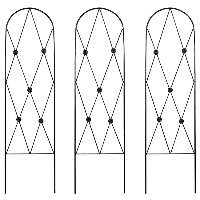 American GardenWorks Button Pot Trellises, 46.5"H, Pack of 3