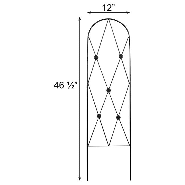 American GardenWorks Button Pot Trellises, 46.5"H, Pack of 2