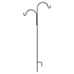 American GardenWorks Offset Double Shepherd Hooks, Pack of 2