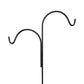 American GardenWorks Offset Double Shepherd Hooks, Pack of 2