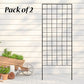 American GardenWorks Narrow Screen Trellis, Black, 2 Pack