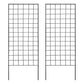 American GardenWorks Narrow Screen Trellis, Black, 2 Pack
