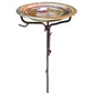 Copper Bird Bath and Stake with Solar Fountain Kit