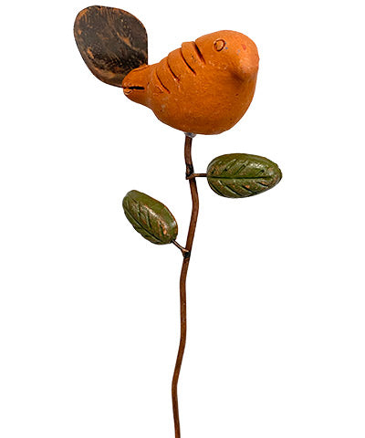 Ancient Graffiti Bird Plant Picks, Spice, Pack of 6