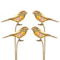 Ancient Graffiti Staked Bird Garden Ornaments, Pack of 4