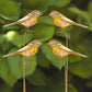 Ancient Graffiti Staked Bird Garden Ornaments, Pack of 4