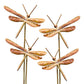 Ancient Graffiti Staked Dragonfly Garden Ornaments, 4 Pack