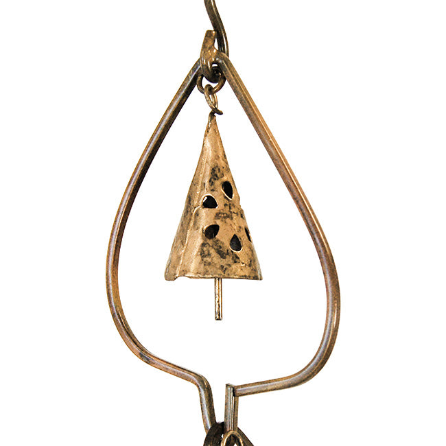 Ancient Graffiti Aspen Leaf and Bell Rain Chains, Pack of 2