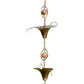 Ancient Graffiti Calla Lilies and Bells Rain Chains, 2 Pack