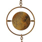 Ancient Graffiti Circle Rain Chains, Copper Colored, 2 Pack