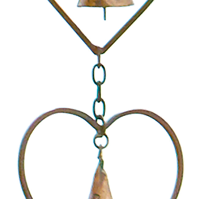 Ancient Graffiti Hearts and Bells Rain Chains, Pack of 2