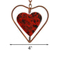 Ancient Graffiti Heart Rain Chains, Multicolored, Pack of 2