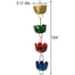 Ancient Graffiti Lily Rain Chains, Multicolored, Pack of 2