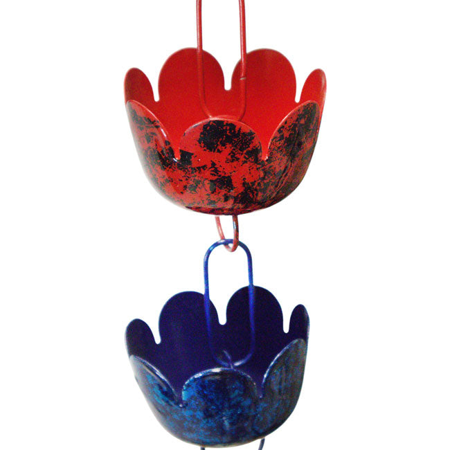 Ancient Graffiti Lily Rain Chains, Multicolored, Pack of 2