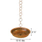 Ancient Graffiti Rain Chain Receptacles, Copper, Pack of 2