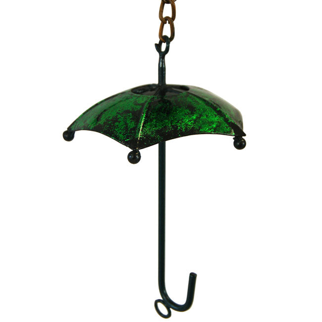 Ancient Graffiti Umbrella and Bell Rain Chains, Multi, 2 Pk