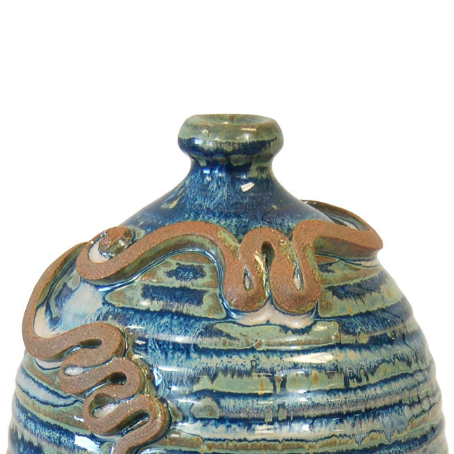 Anthony Stoneware Toad Houses, French Blue, Pack of 2